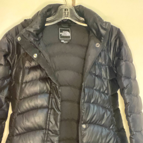 Women’s jacket, The north face down jacket XS black past knee length - Picture 2 of 12